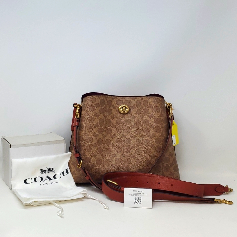 Coach Willow Shoulder Bucket Bag - Brown
